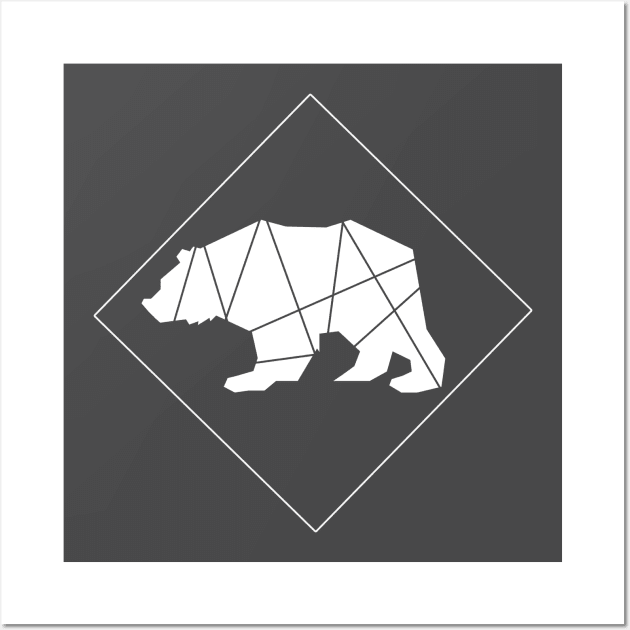 Abstract Grizzly Bear Wall Art by Korry